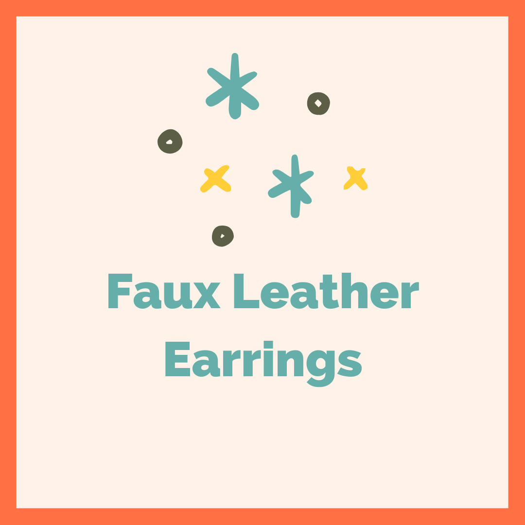 Faux Leather Earrings